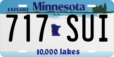 MN license plate 717SUI