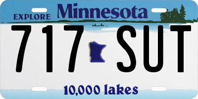 MN license plate 717SUT
