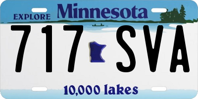 MN license plate 717SVA