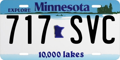 MN license plate 717SVC