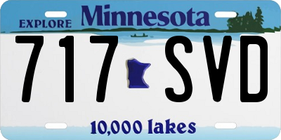 MN license plate 717SVD