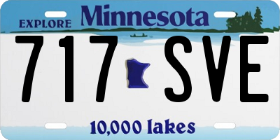 MN license plate 717SVE