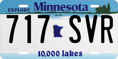 MN license plate 717SVR
