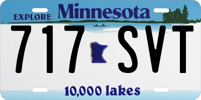 MN license plate 717SVT