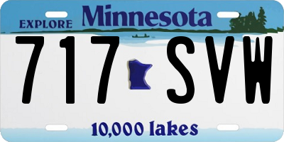 MN license plate 717SVW