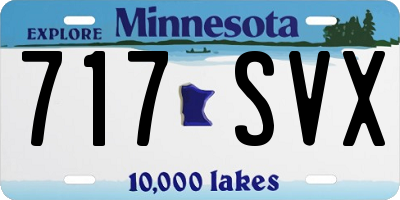 MN license plate 717SVX