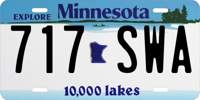 MN license plate 717SWA