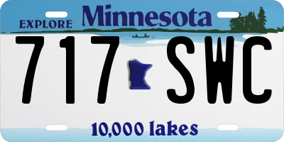 MN license plate 717SWC