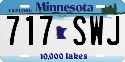 MN license plate 717SWJ