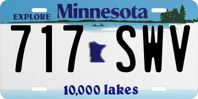 MN license plate 717SWV