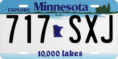 MN license plate 717SXJ