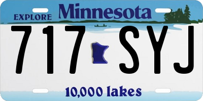 MN license plate 717SYJ
