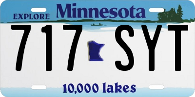 MN license plate 717SYT