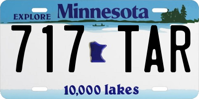 MN license plate 717TAR