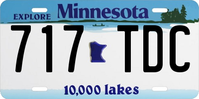 MN license plate 717TDC