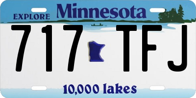 MN license plate 717TFJ