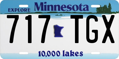 MN license plate 717TGX