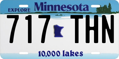 MN license plate 717THN