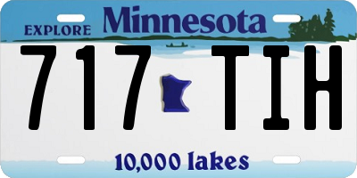 MN license plate 717TIH