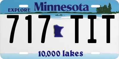 MN license plate 717TIT