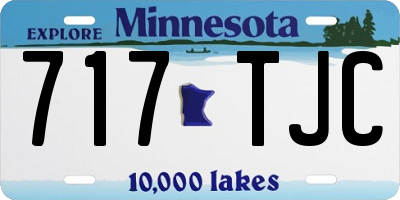 MN license plate 717TJC