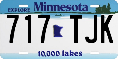 MN license plate 717TJK