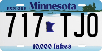 MN license plate 717TJO