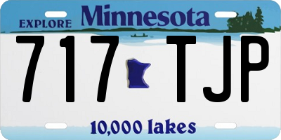 MN license plate 717TJP