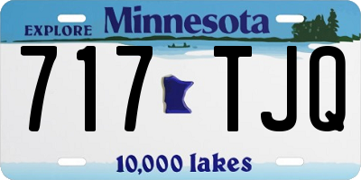 MN license plate 717TJQ