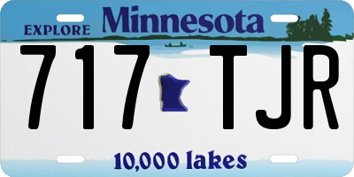 MN license plate 717TJR