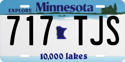 MN license plate 717TJS