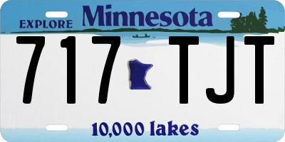 MN license plate 717TJT