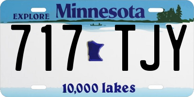 MN license plate 717TJY