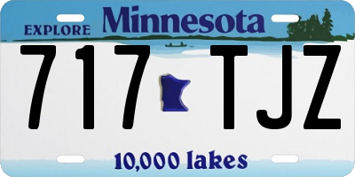 MN license plate 717TJZ