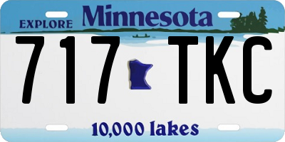 MN license plate 717TKC