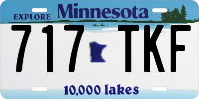 MN license plate 717TKF