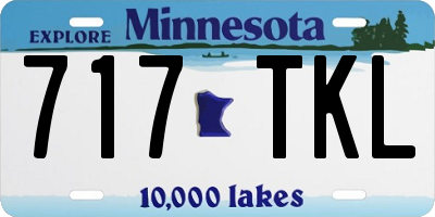 MN license plate 717TKL