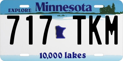 MN license plate 717TKM