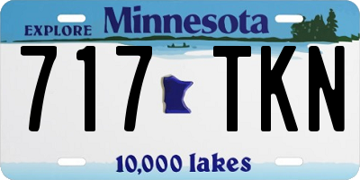 MN license plate 717TKN