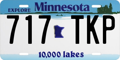 MN license plate 717TKP