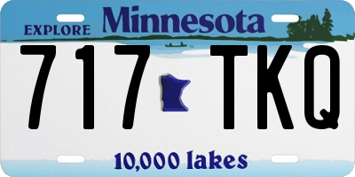 MN license plate 717TKQ