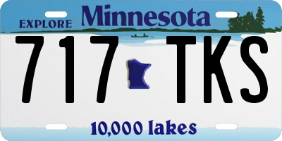MN license plate 717TKS