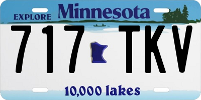 MN license plate 717TKV