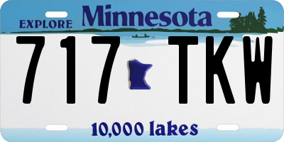 MN license plate 717TKW