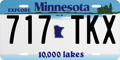 MN license plate 717TKX