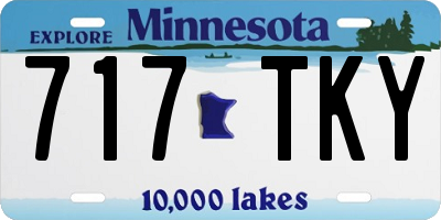 MN license plate 717TKY