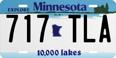 MN license plate 717TLA
