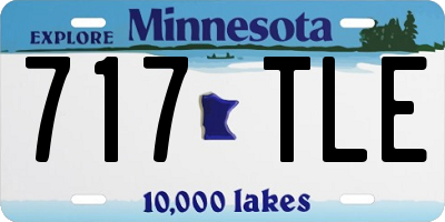 MN license plate 717TLE