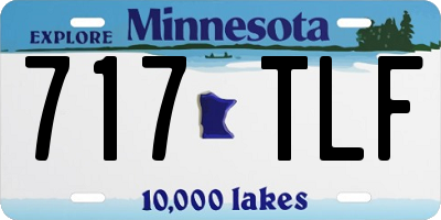 MN license plate 717TLF