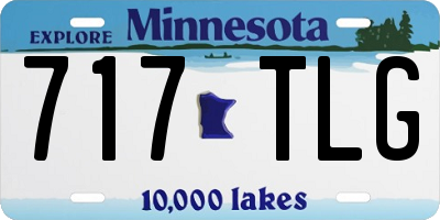 MN license plate 717TLG